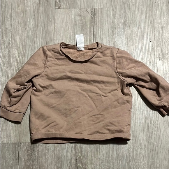 4/$30 H&M Brown Long Sleeve Shirt 12-18M - Picture 1 of 1